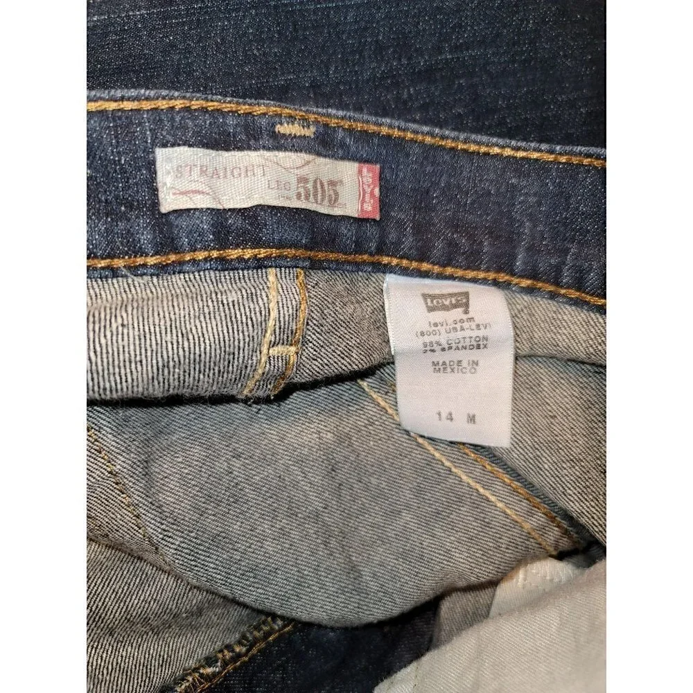 Levi's Women's 505 Straight Jeans - Size 14 M